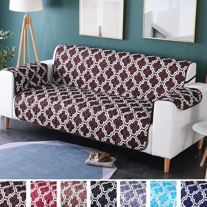 

Quatrefoil Pattern Couch Cover for Dogs Pets Cats Kids Mat Living Room Armchair Loveseat Furniture Protector Sofa Covers