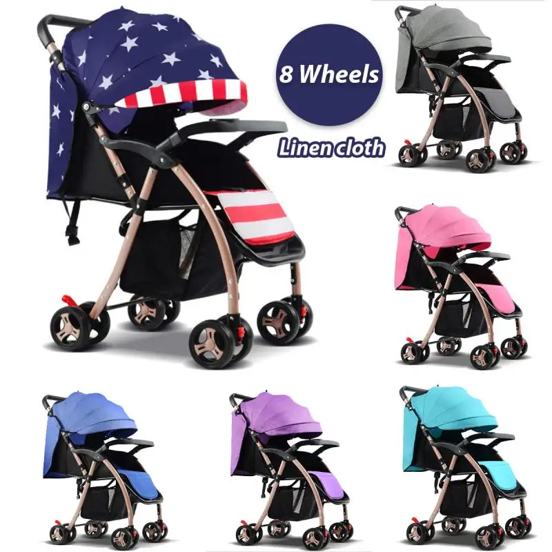 

Baby Stroller For Newborns Travel System Folding Portable Baby Carriage Can Sit Can Lie