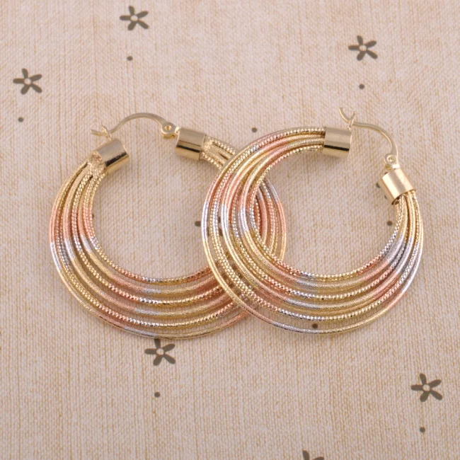 

MxGxFam Trendy Multicolor Hoop Earrings for Women for Lead and Nickel Free