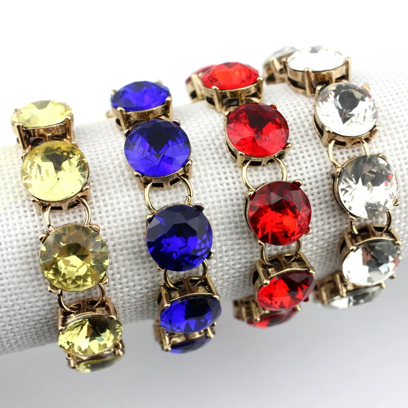 

2016 Fashion Women Bracelets Kate Unique Modern Design Costumes Jewelry Enamel Spade Poker Bracelets