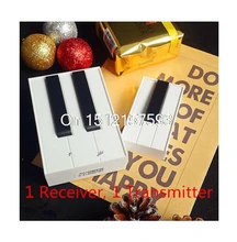 100M 315Mhz 25 Music Songs White Black Piano Digital Wireless Remote Control DoorBell 1 or 2 Transmitter 1 or 2 Receiver Beeper