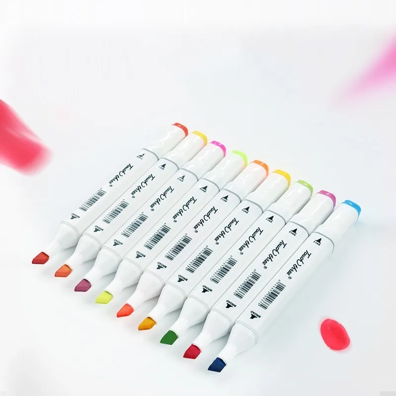 

student Multicolor Marker Pen Double-headed Nib painting Art school Horticultural Landscape Design