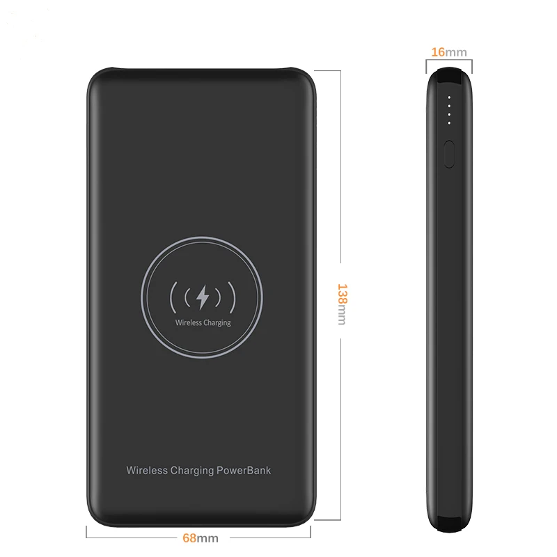 10000 мАч беспроводной внешний аккумулятор для Xiaomi MI Iphone XS Max 7 8 Внешний PoverBank 2 USB