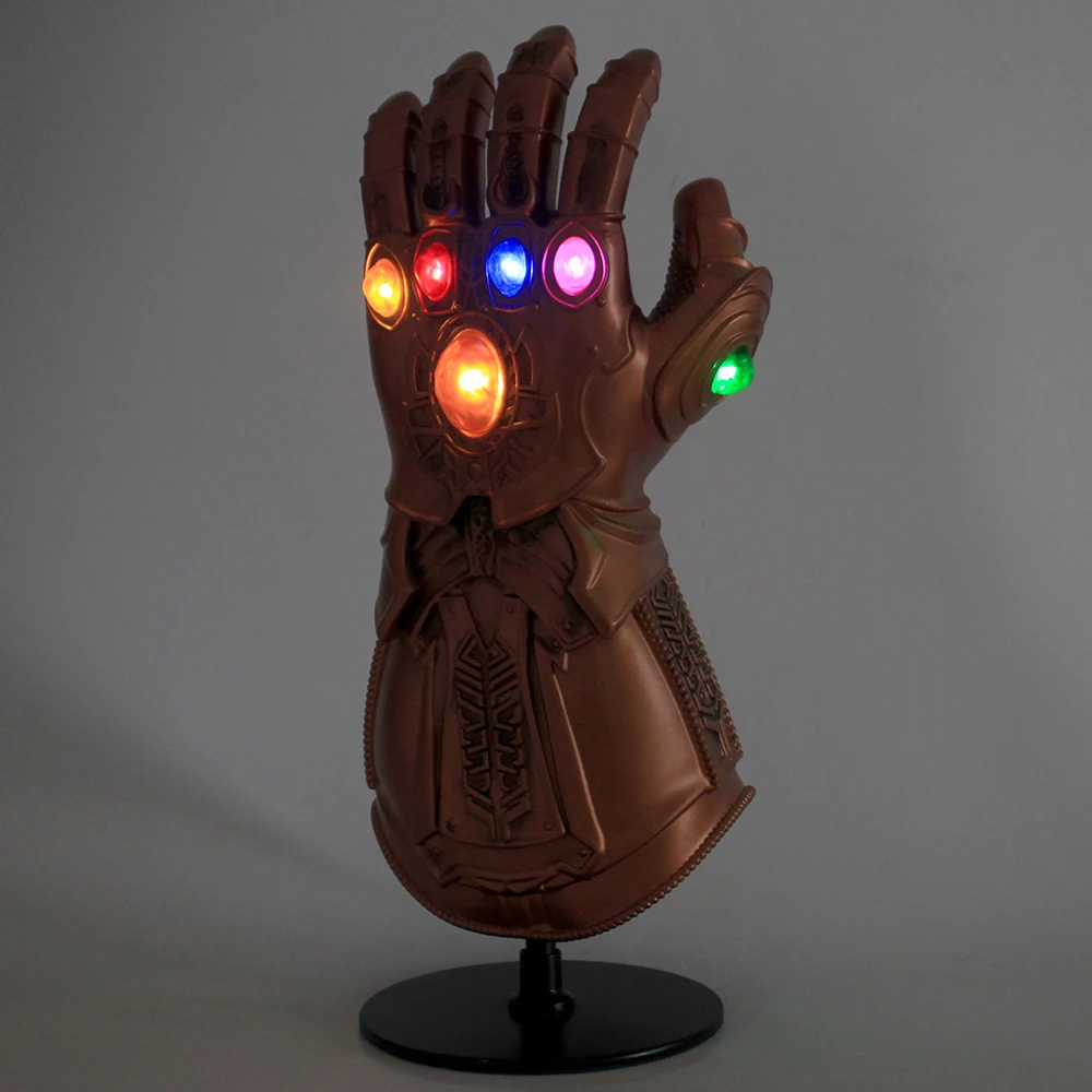 Infinity Gauntlet Cosplay Avengers Infinity War Gloves Thanos Mask Infinity Gauntlet With LED Deluxe PVC Adult Halloween Party5