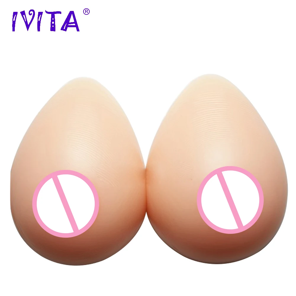

IVITA Hot Sale 1200g Artificial Silicone Breast Forms Mastectomy Prosthesis Enhancer Soft Teardrop Mastectomy Silicon Breasts