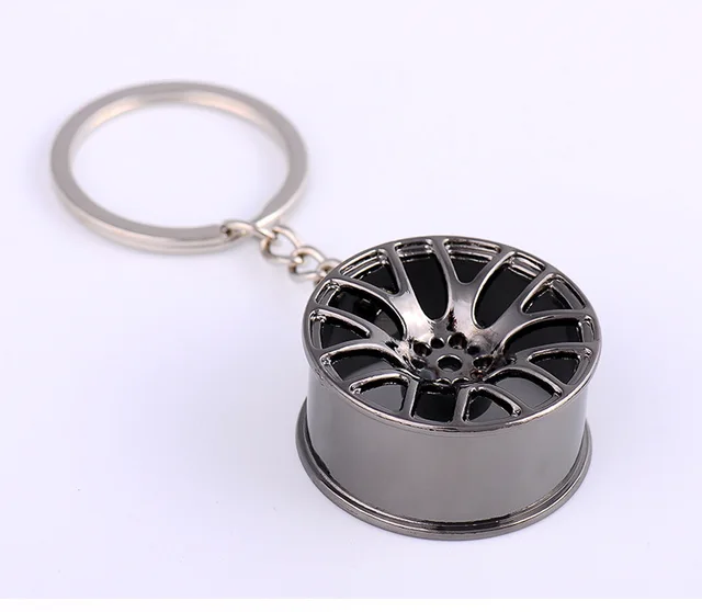 Luxury Car Key chains For Men Gold Color Key Ring With Circles Creative
