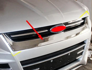 

For Ford Escape Kuga 2013 2014 2015 ABS Chrome Front Grille Around Trim 1 pcs