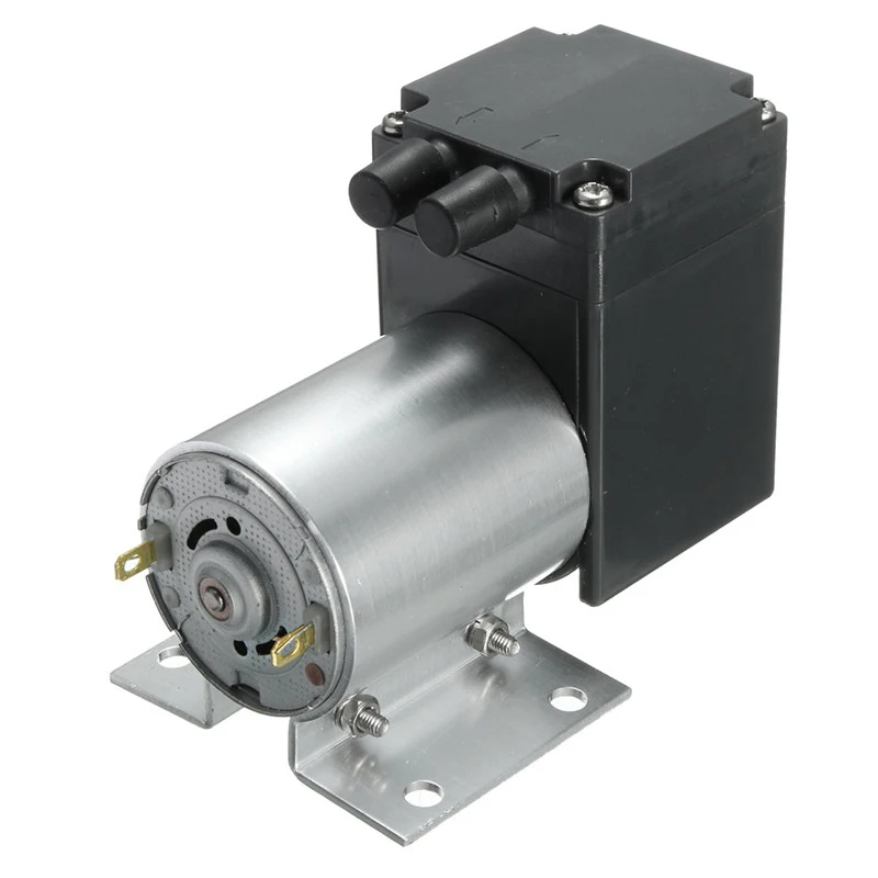 DC12V 6 Вт 10 Вт Мини Воздушный отрицательный вакуумный насос Давление всасывающий насос электрический мембранный насос 12L/мин 80Kpa с тубус-держатель 1 м