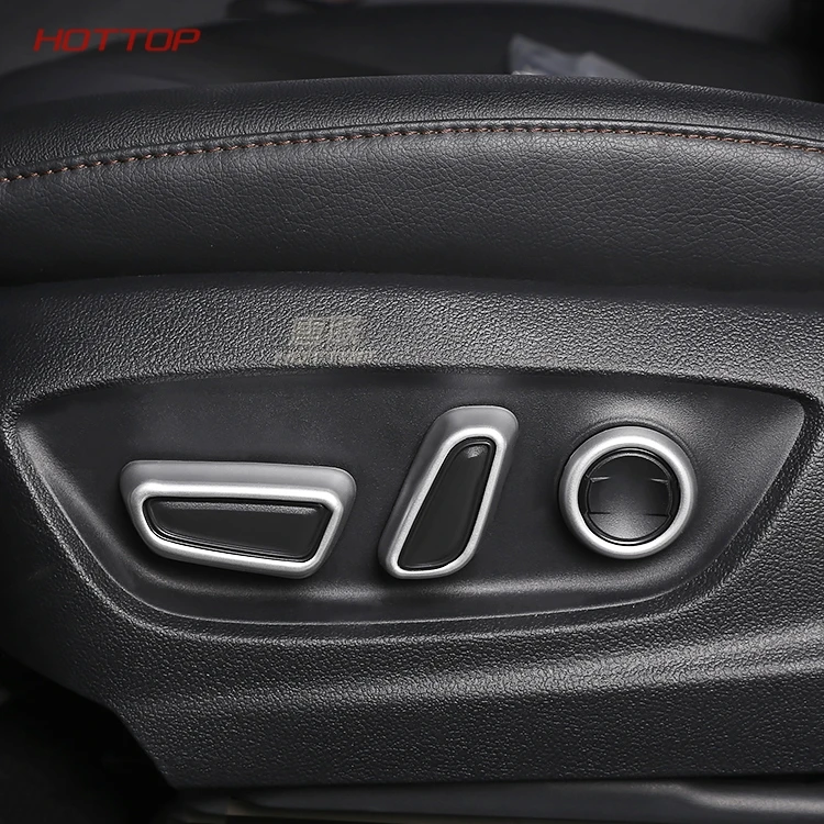 

Car Seat Adjuster Button Switch Cover Trim Chrome Shell Decoration for Toyota Camry 2018 2019 8th 6pcs