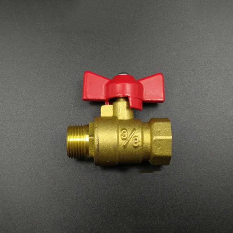 3/8 &quotBSP Женский x 3/8&quot BSP Мужская резьба двухсторонний латунный запорный шаровой