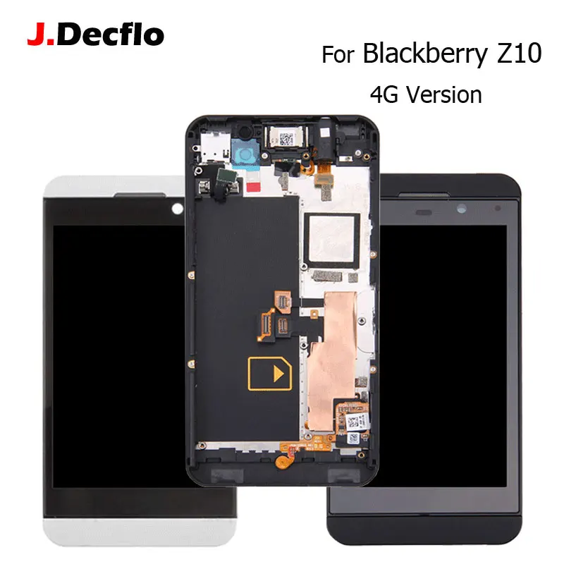 

For Blackberry Z10 4G Version LCD Display + Touch Screen Digitizer Assembly With Frame Original 100% Tested 4.2 Inch Black White