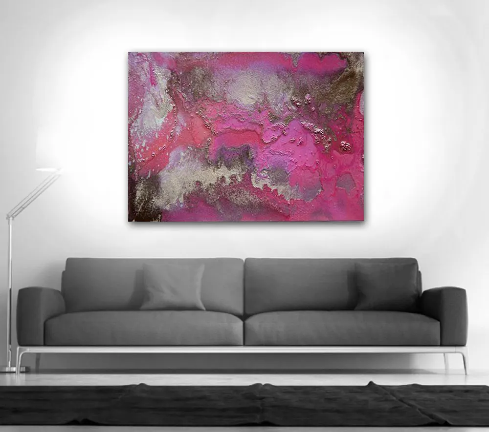 

Handmade high quality thick knife abstract oil painting print gold,-rose,-purple abstract on Canvas Painting Decor Oil Painting