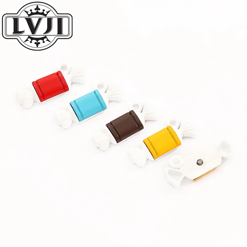 

4pcs candy style zinc alloy metal pendant charms for diy jewelry making 6006