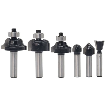 

Milling Cutter 8mm Shank Wood Router Bit Straight End Mill Trimmer Cleaning Flush Trim Corner Round Cove Box Bits Tools
