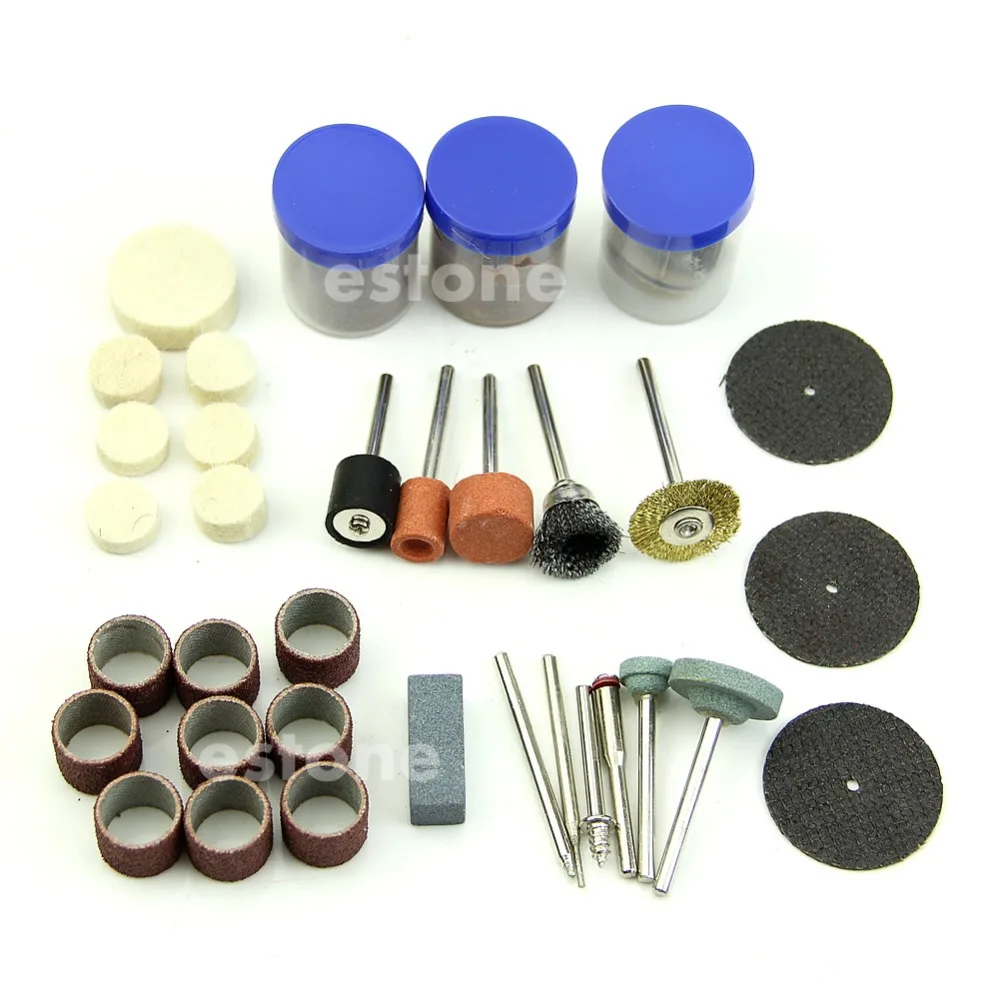OOTDTY 105pc Mini Rotary Multi Tool Drill Bit Set Grinding Sanding