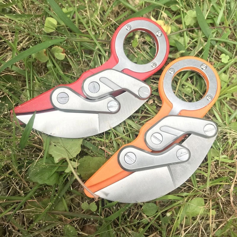 Кемпинг портативный открытый охотничий механический складной нож Karambit коготь