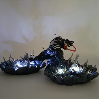 

Spider Man Venom Night Light Lampara Black Base Effect DIY LED Table Lamp for Children Bedroom Spiderman Venom Luminaria MY1