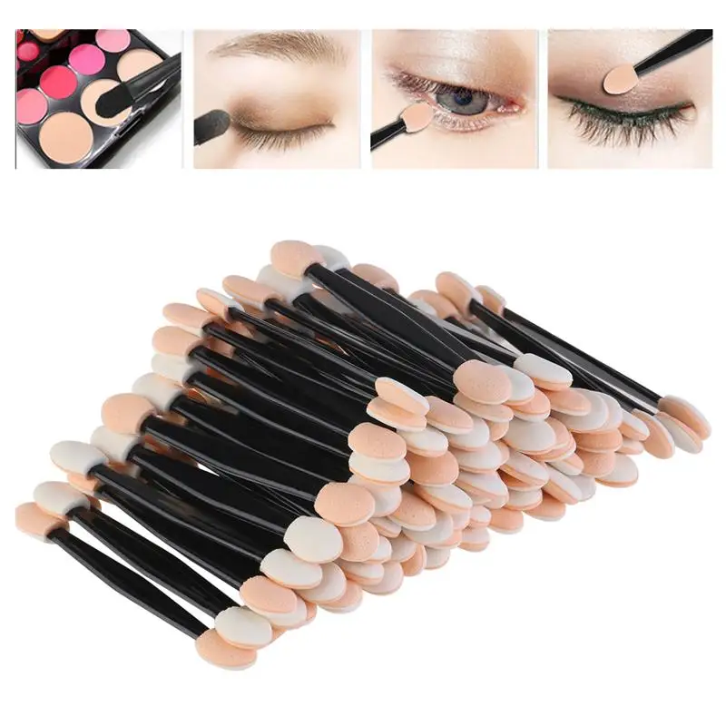 

New 30PCS Disposable Eyeshadow Brushes Dual Sided Sponge Nylon Sets Eye Shadow Brushes Makeups For Cosmetic Applicator Makeup
