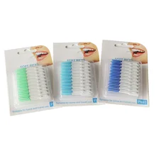 40 шт., медицинская зубочистка, межзубные щетки для взрослых, чистящие между зубами, зубные щетки, зубочистка, уход за полостью рта, зубная нить