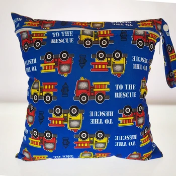 

New Portable 1PC Waterproof Diaper Bag Reusable Zipper Baby Cloth Tote Diapers Bag Wet Dry Bags Nappy Bag for Baby Care