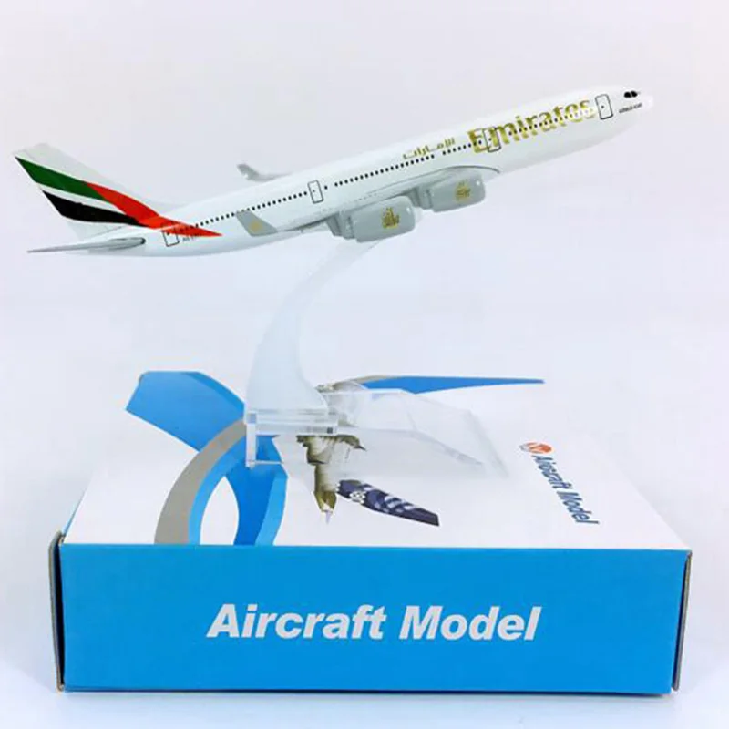 1:400 Airbus A340-300 ОАЭ авиационная модель самолета с основанием 16 см сплав самолет Коллекционная демонстрационная игрушка