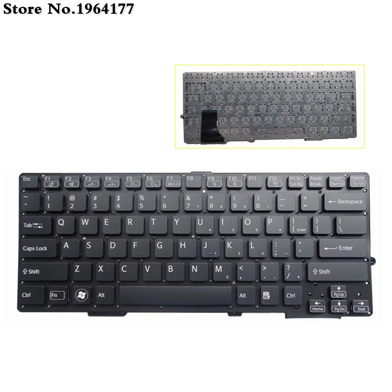 Американская английская клавиатура для ноутбука sony SVS-13 SVS13 SVE-13 SVE13 черный