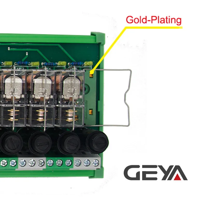 GEYA NGG2R 16 канальный Omron релейный модуль с предохранителем 12VDC 24VDC Реле PLC 1NO1NC|Реле| |