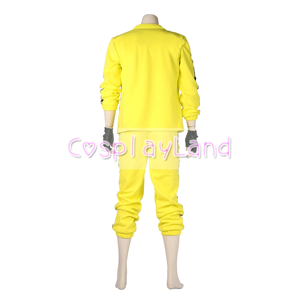  Playerunknown's Battlegrounds Tracksuit Halloween Cosplay Costume PUBG Yellow Tracksuit Custom Made