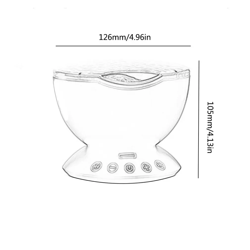 Новый обновленный Романтический проектор волны океана Звездная красочная музыка + лампа карта ночник с пультом дистанционного управления