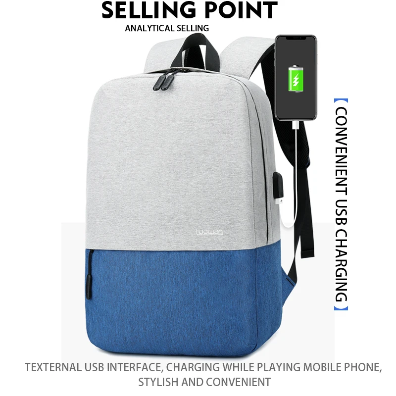 BINLIDAISHU Brand Vintage Oxford cloth Backpack School College Bookbag Waterproof Laptop Business leisure waterproof Rucksack