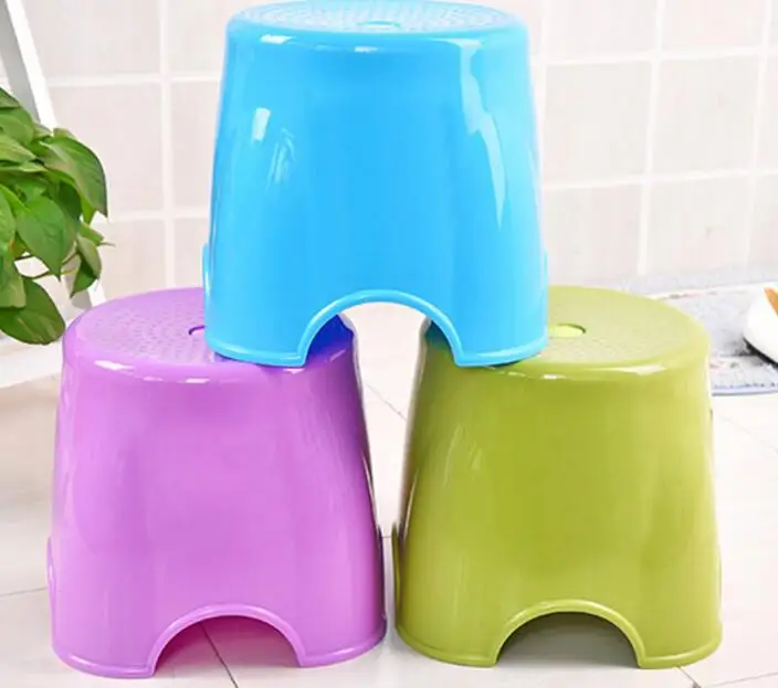 

Plastic Bench Thickened Simple Fashion Household Adult Small Bench, Dining Bench, Shoe Change Bench