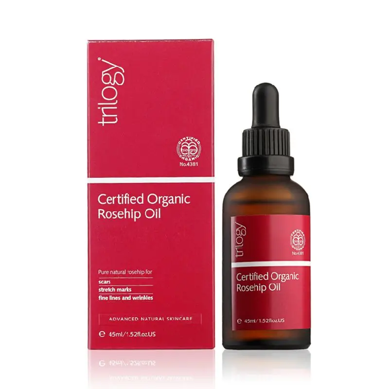 Original New Zealand Trilogy Certified Organic Rosehip Oil 45ml highly effective Anti Scar Wrinkles Stretch Marks Ageing skin