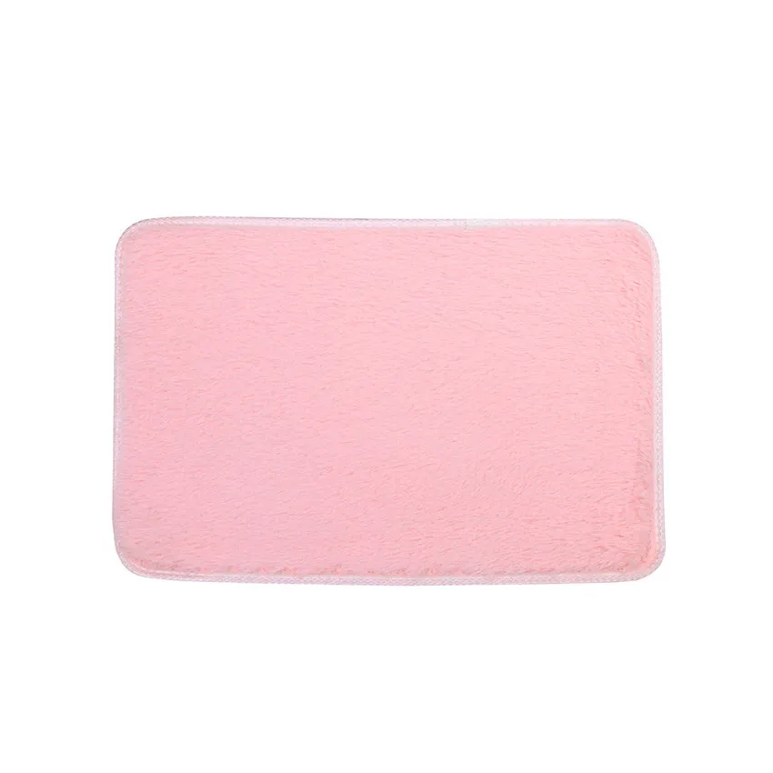 80*120 см полиэстер современные коврики мягкие пушистые Коврики противоскольжения мохнатый ковер Обеденная для дома, спальни, ванной коврик, напольный ковер - Цвет: Розовый