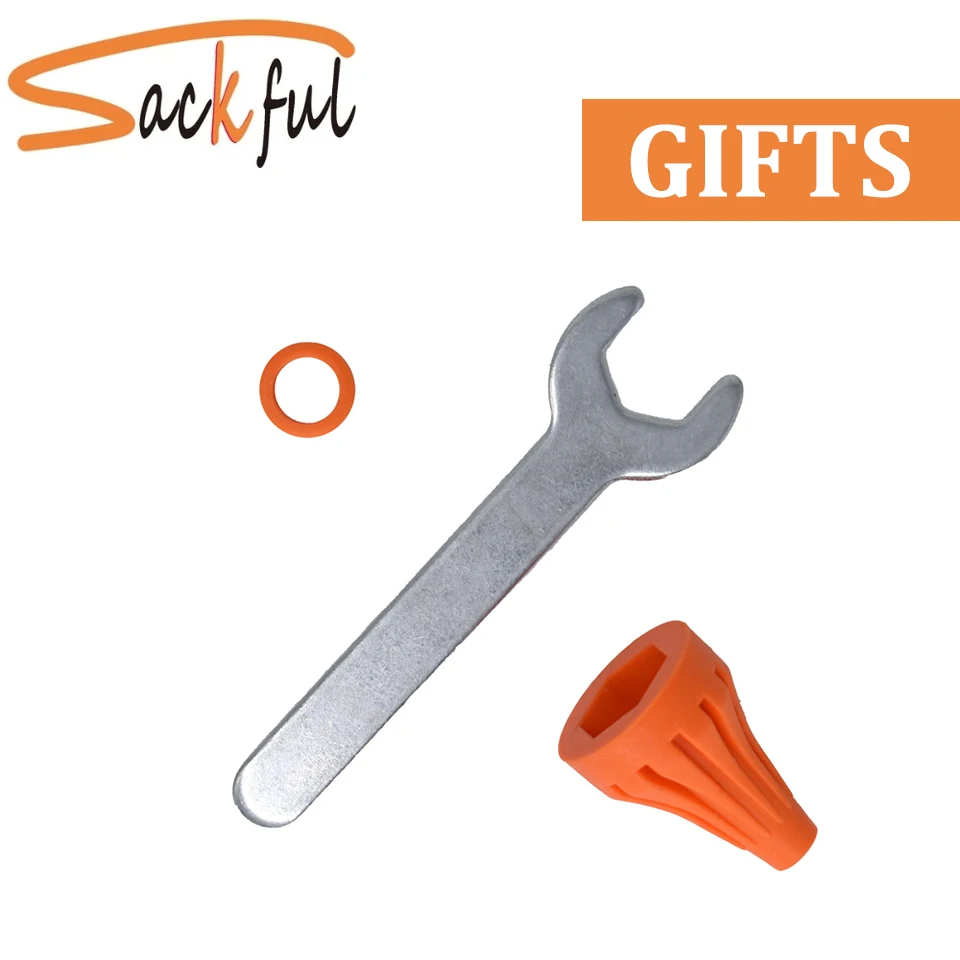 Pure Copper Glue Gun Nozzle Interchangeable Nozzle Parts Anti-leakage with Spanner Kit for Replacement 2.0mm 3.0mm Diameter
