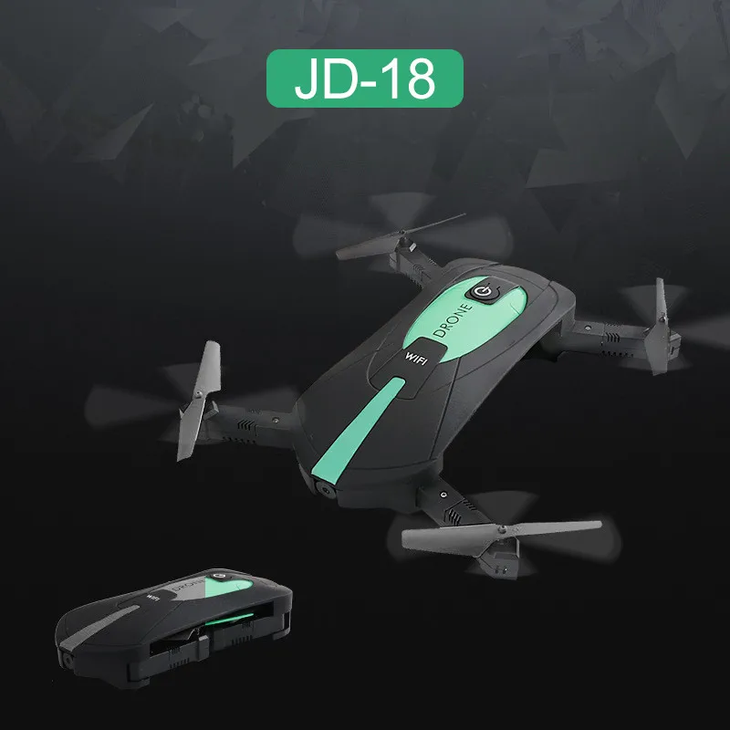 

Hot 2.4GHz JD-18 folding Remote Control Helicopter with 2 million camera WIFI mobile phone control fixed height aerial RC drone