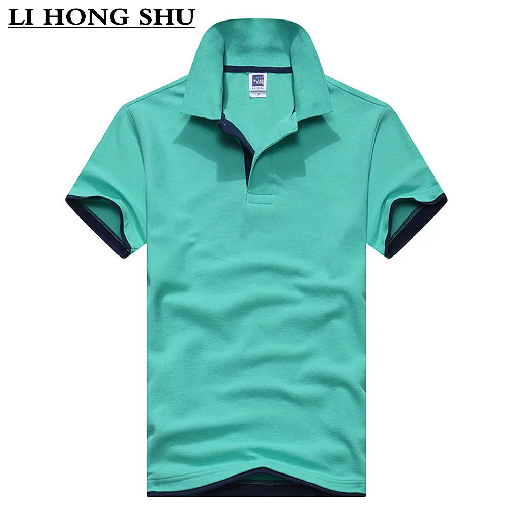 Мужская хлопковая рубашка поло с коротким рукавом большие размеры M 3XL|new men polo