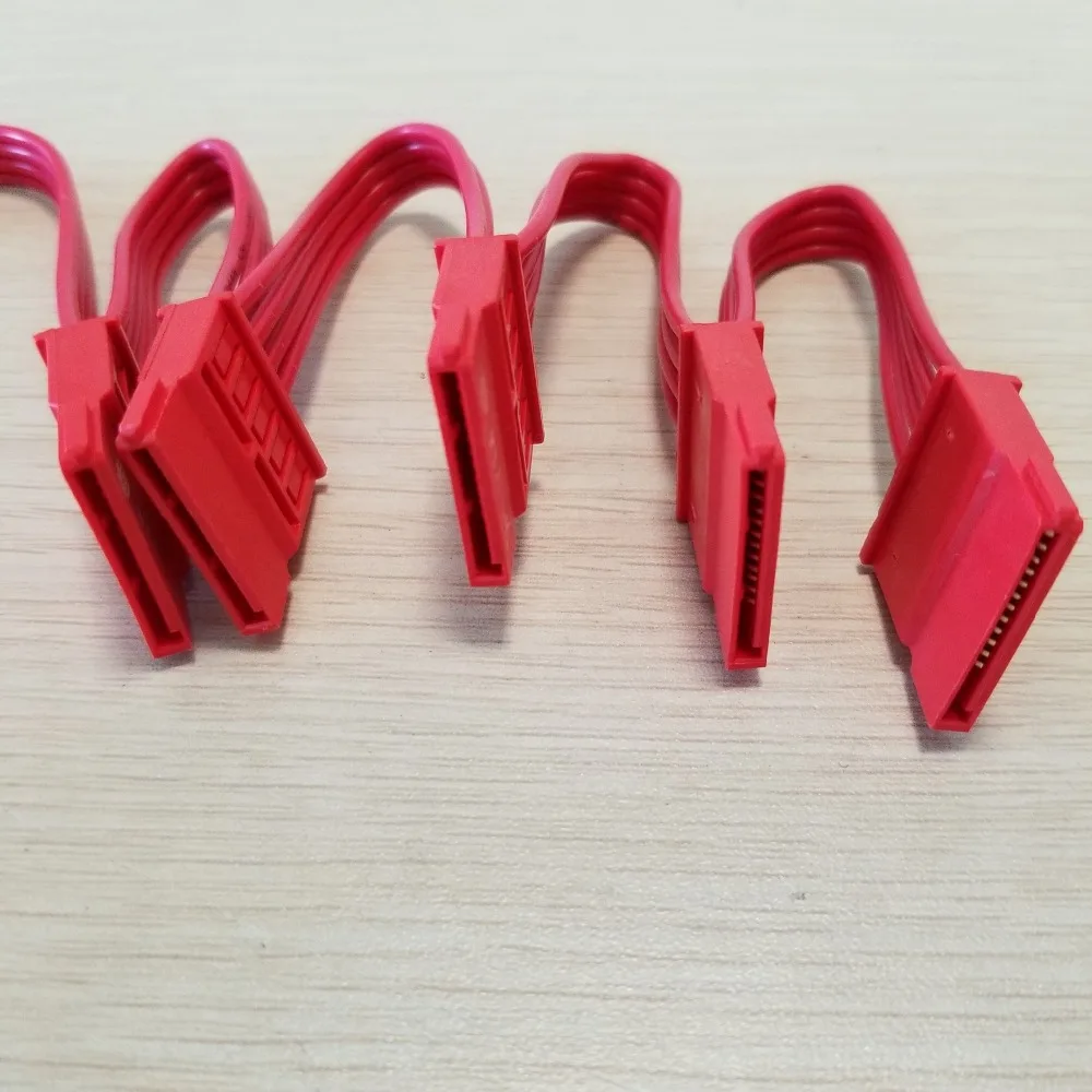 ПК компьютер DIY 4Pin IDE Molex 1 до 5 15 pin распределитель SATA жесткий диск Кабель питания