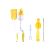 Детские пищевые комбинаты столовая посуда для кормления для тарелочной чаши бутылки вращающийся губка Пластик Стекло щетка для молочных бутылок детские пищевые комбинаты