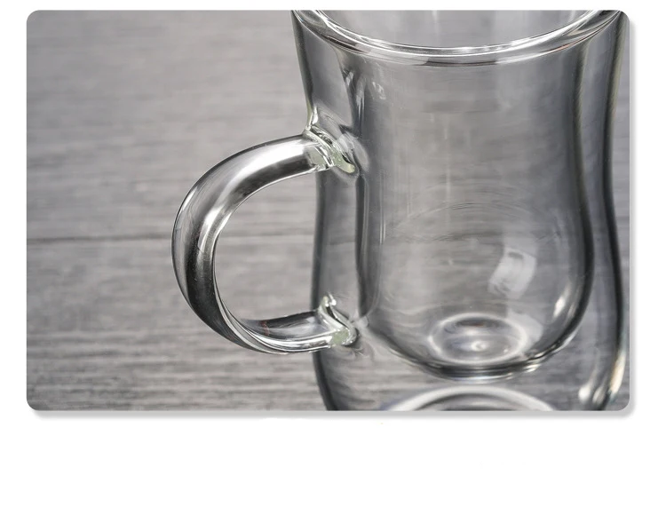 Прозрачная посуда кофейные чашки чайный набор кружки Пивной Напиток офисная кружка двойная стеклянная чашка простой стиль
