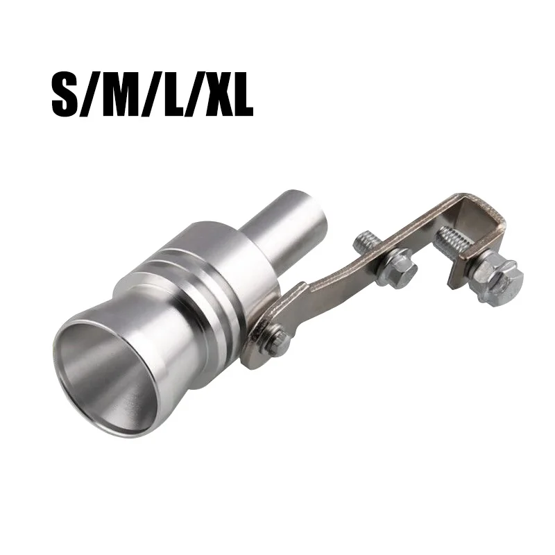 

Exhaust Pipe End Turbo Sound Whistle for Car SUV Motorcycle Universal Automobile Muffler Tip Simulator Whistler Black Silver S
