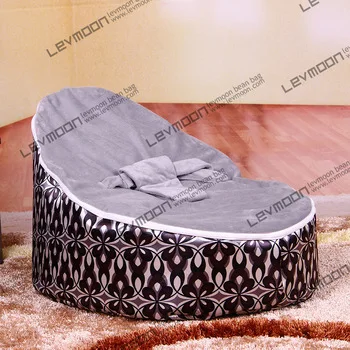 

FREE SHIPPING baby bean bag cover 2pcs gray up cover baby beanbag sofa baby seat baby bean bag chair