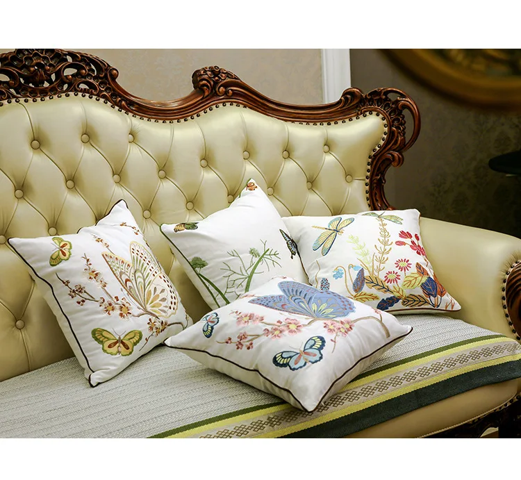 Popular Embroidered Butterfly Pillow-Buy Cheap Embroidered Butterfly Pillow lots from China ...