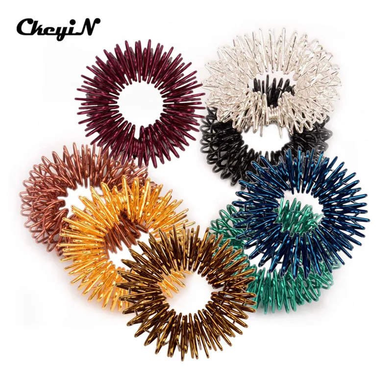 5PCS Finger Massage Ring Acupuncture Ring Hand Finger Weight Loss Blood Circulation Massage Figure Health Care Help Sleep Beauty 5PCS Finger Massage Ring Acupuncture Ring Hand Finger Weight Loss Blood Circulation Massage Figure Health Care Help Sleep Beauty