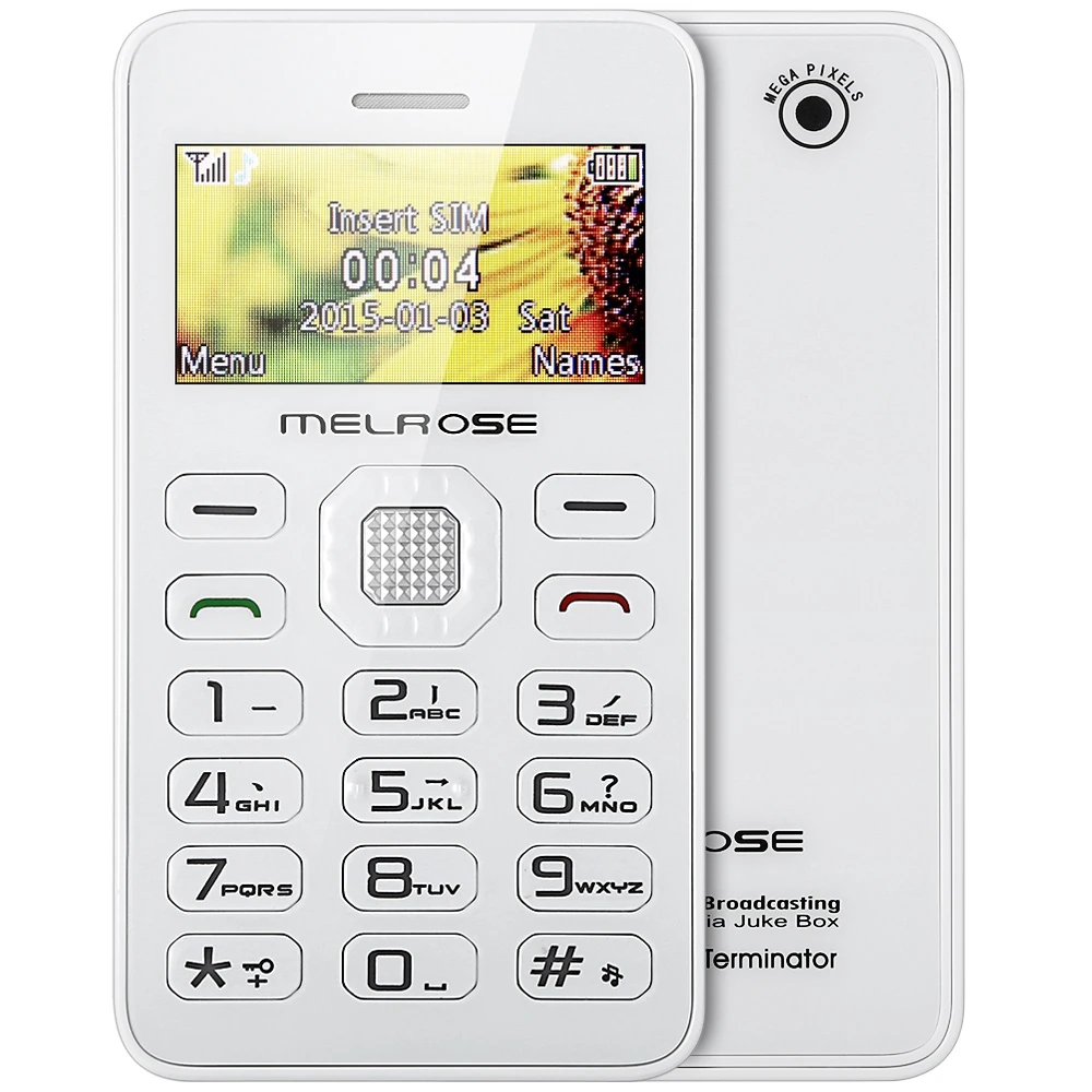 

MELROSE G1 1.7 inch Card Phone Mini Music Pocket Cell Phone Back Camera FM MP3 Playback Bluetooth Alarm Calendar Calculator