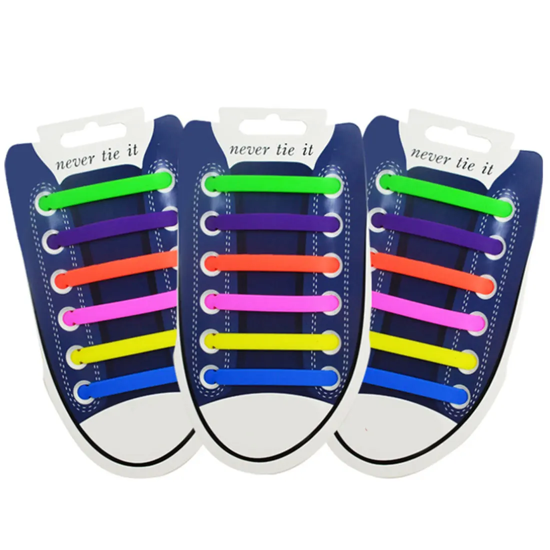

12 pcs Fashion New No Tie Shoelaces Elastic Silicone Shoe Lace Versatile Casual Style Candy Colors Shoe Laces