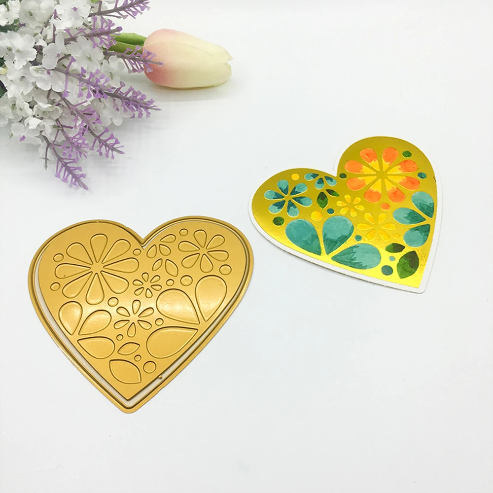 

Heartshape Flower HOT FOIL PLATE Dies Scrapbooking New Arrival Hot Stamping Foil Alina Craft Store Alinacrafts Craft Dies Cut
