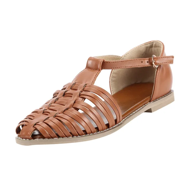 Women's Sandals Closed Toe Cage Strappy Platform High Quality Outside