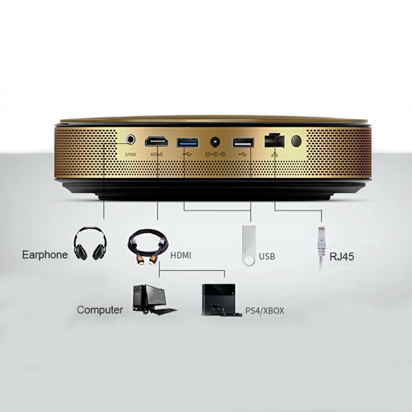 JmGO E8 DLP проектор Умный домашний кинотеатр Поддержка 3D 1080 P 300 дюймов Hi Fi Bluetooth Android Wi