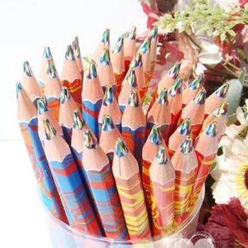 

Creative Rainbow Mix Graffiti Color Pencil DIY Writing Diary Children's Graffiti Pencils 4 colors in one 20pcs/lot
