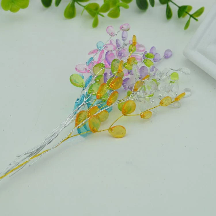 15cm 50pcs Mixcolors Acrylic Crystal Drop Beads Flower On Wire Stems Decorations For Wedding Christmas Home Table Arrangements Table Arrangement Flower Flowertable Arrangements Flowers Aliexpress